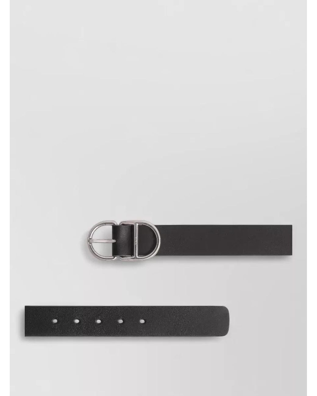 Dior White Leather Sangle Belt for men