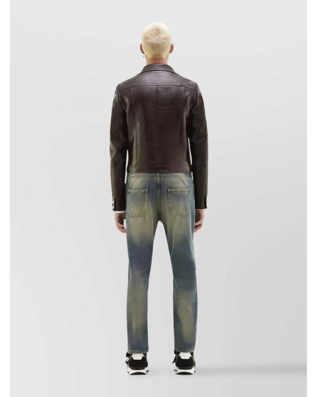 Courreges Black Faux-Leather Jacket for men