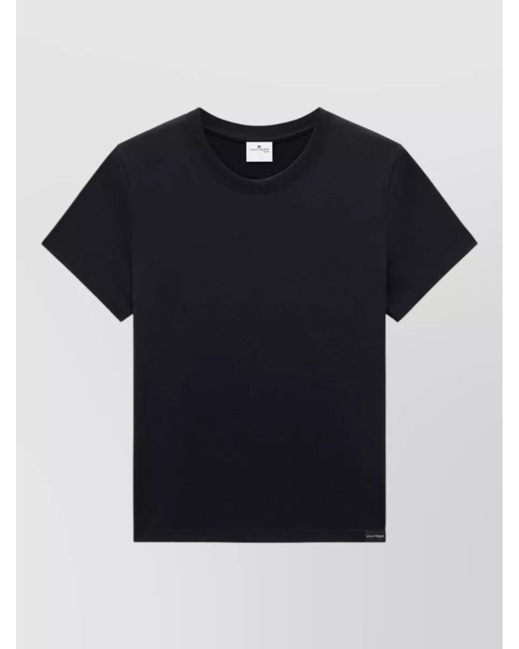 Courreges Black Short-Sleeve T-Shirt for men