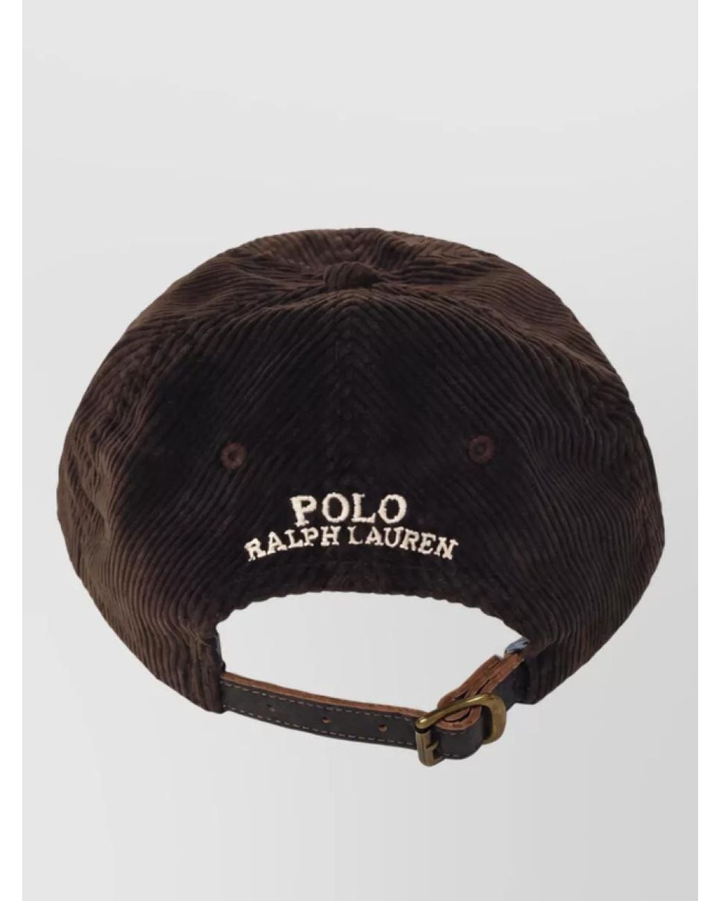Polo Ralph Lauren Black Corduroy Baseball Cap for men