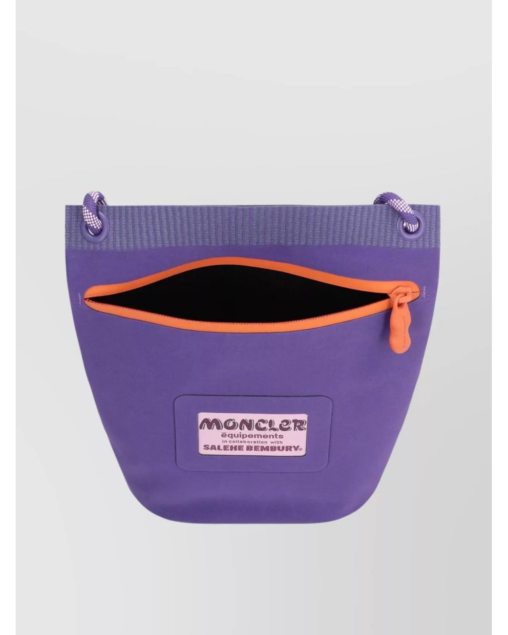 Moncler Purple Nylon Clutch Bag for men
