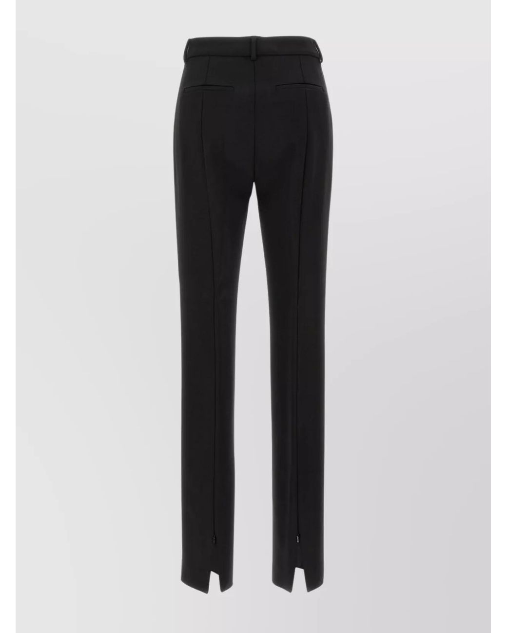 Sportmax Black Viscose Tailored Trousers