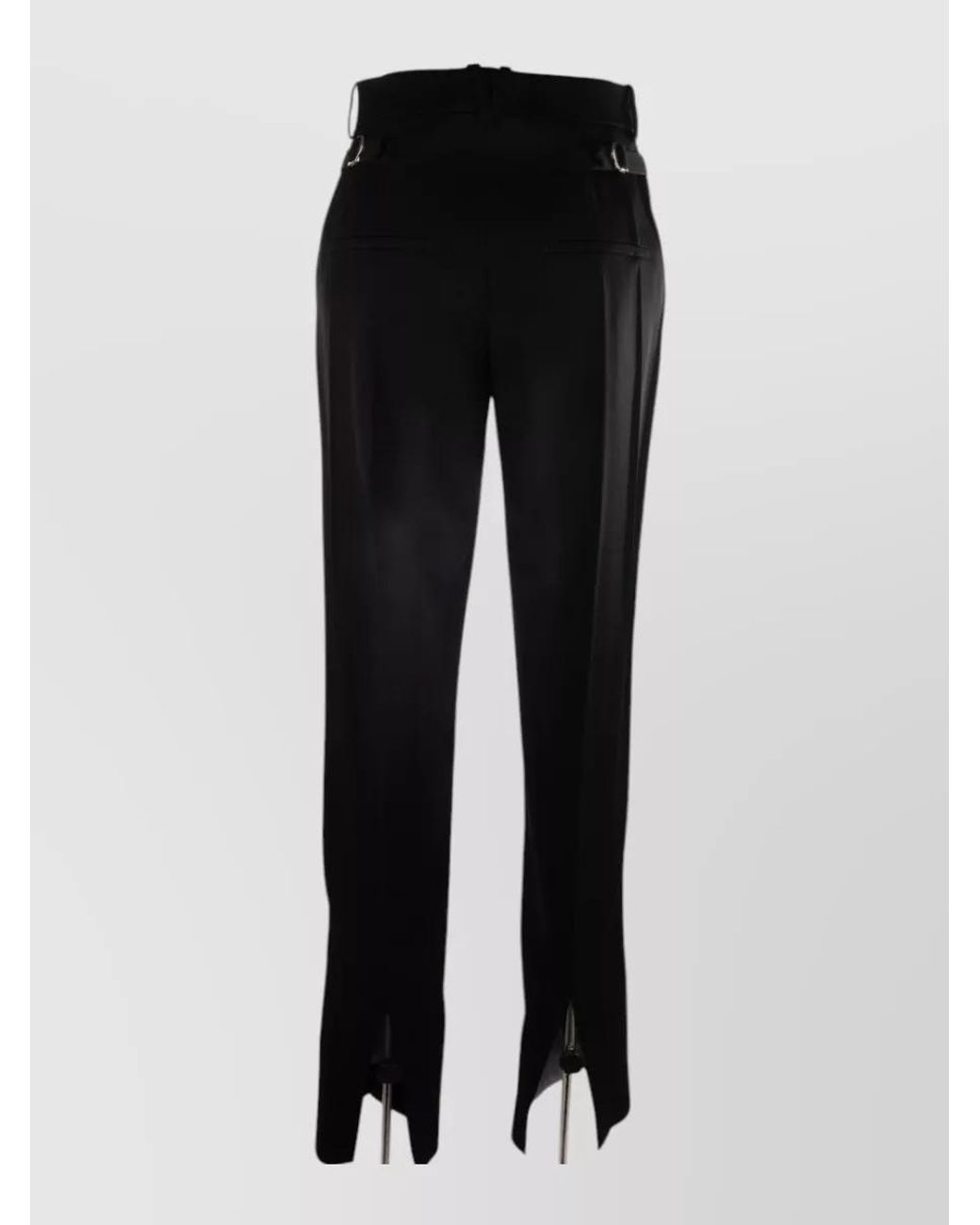 Bottega Veneta Black Straight-Leg Tailored Trousers