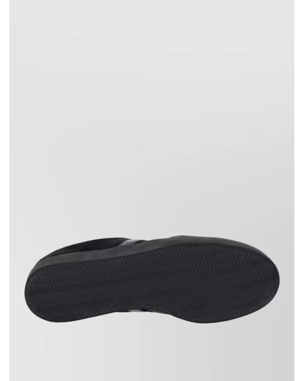Y-3 Black Leather Lace-Up Sneakers