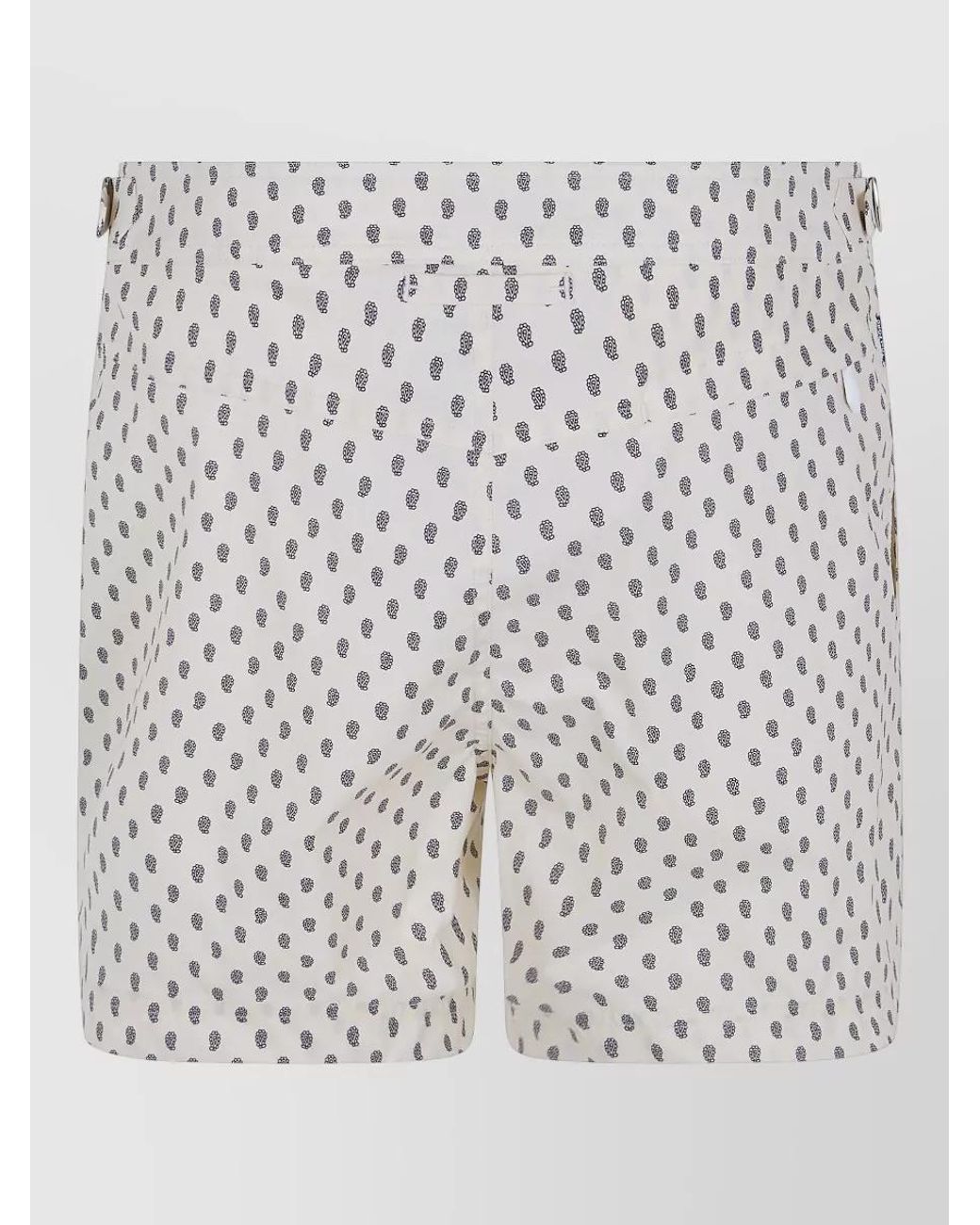 Tom Ford White Paisley Print Swim Shorts for men