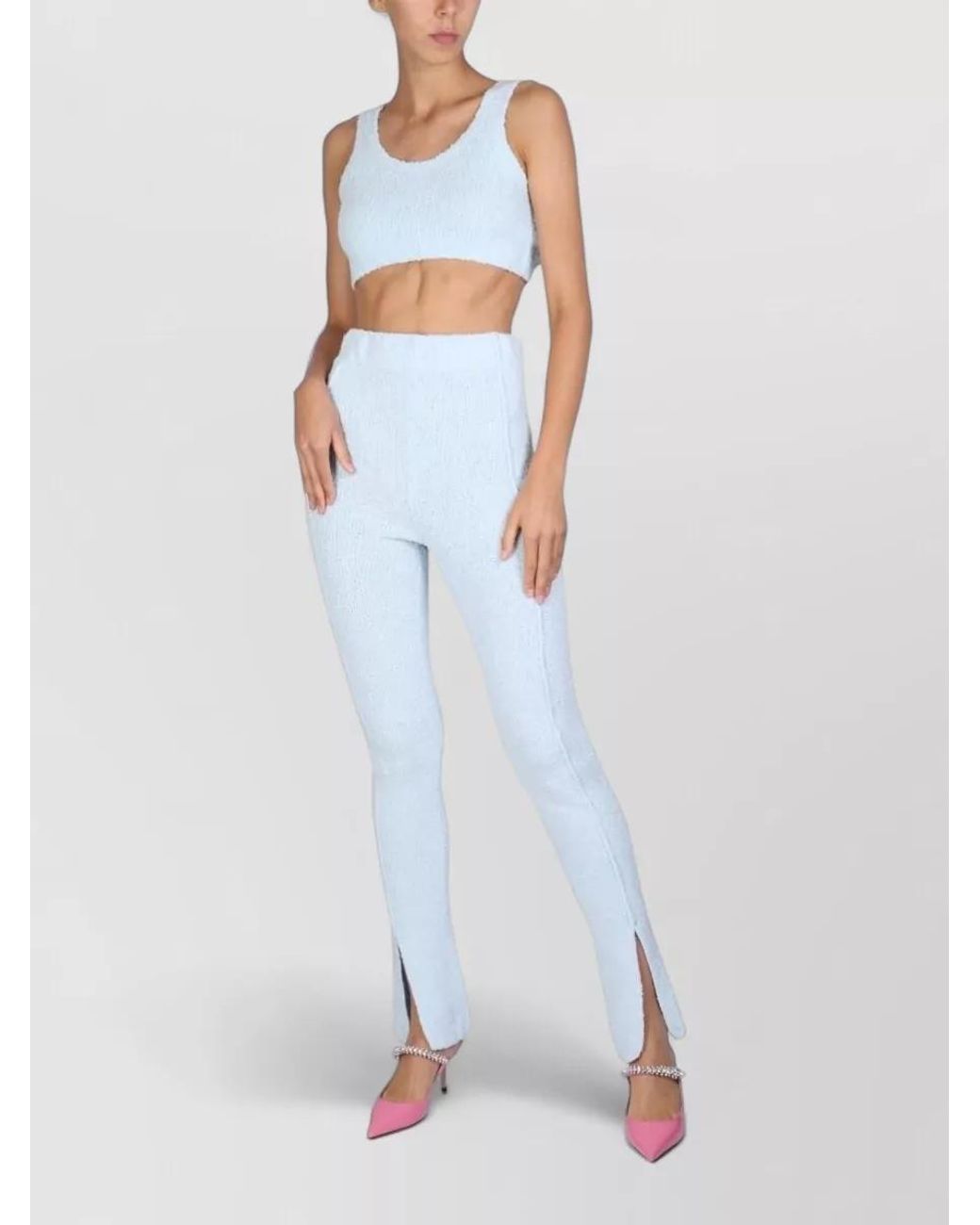 ROTATE BIRGER CHRISTENSEN White Cashmere Leggings