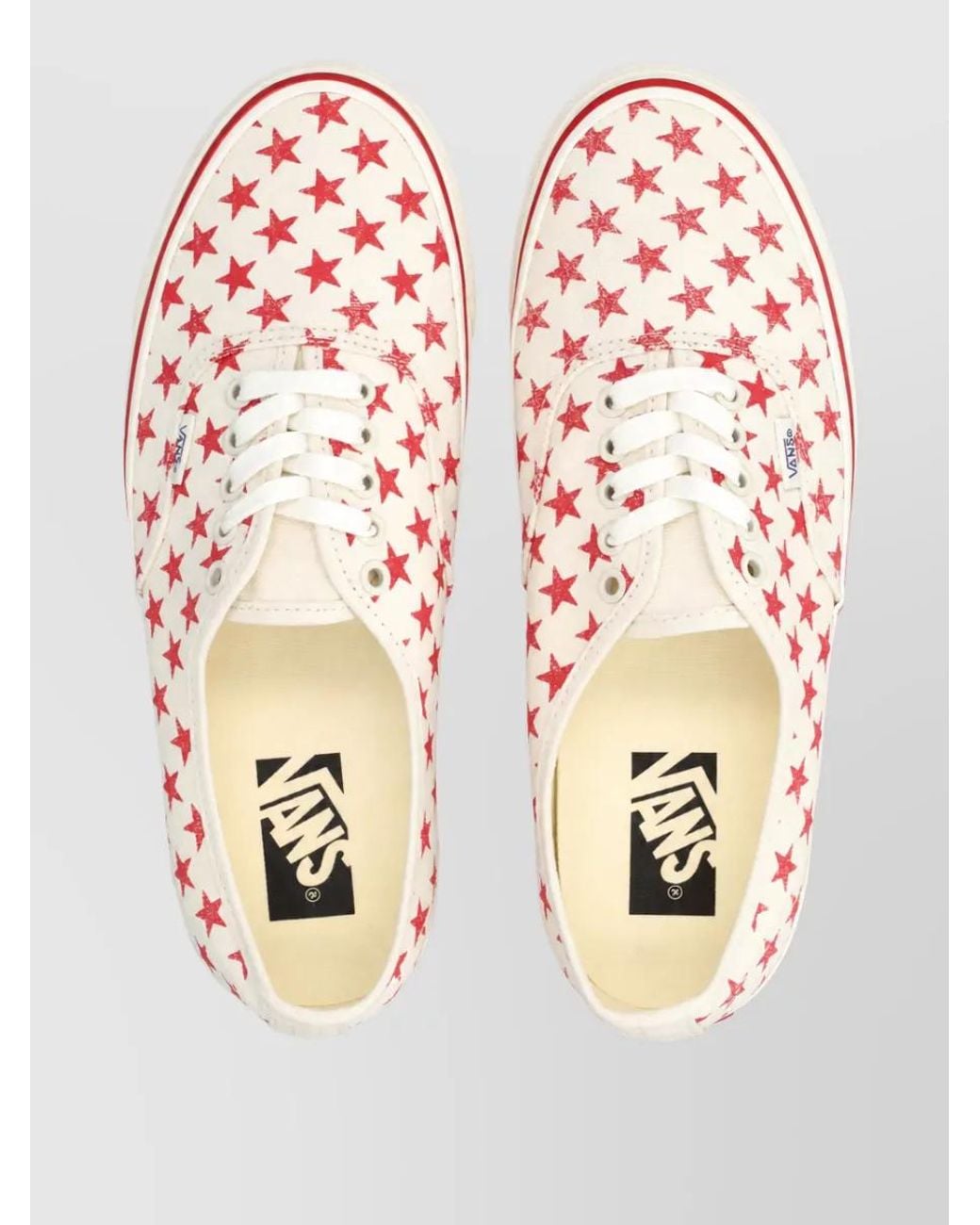 Vans Pink Printed Canvas Lace-Up Sneakers