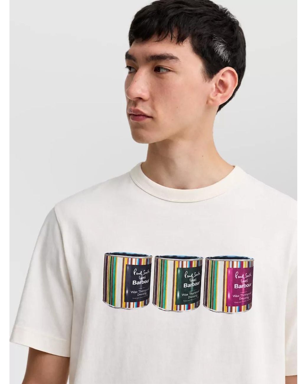 Barbour Natural Cotton Printed Short-Sleeve T-Shirt for men