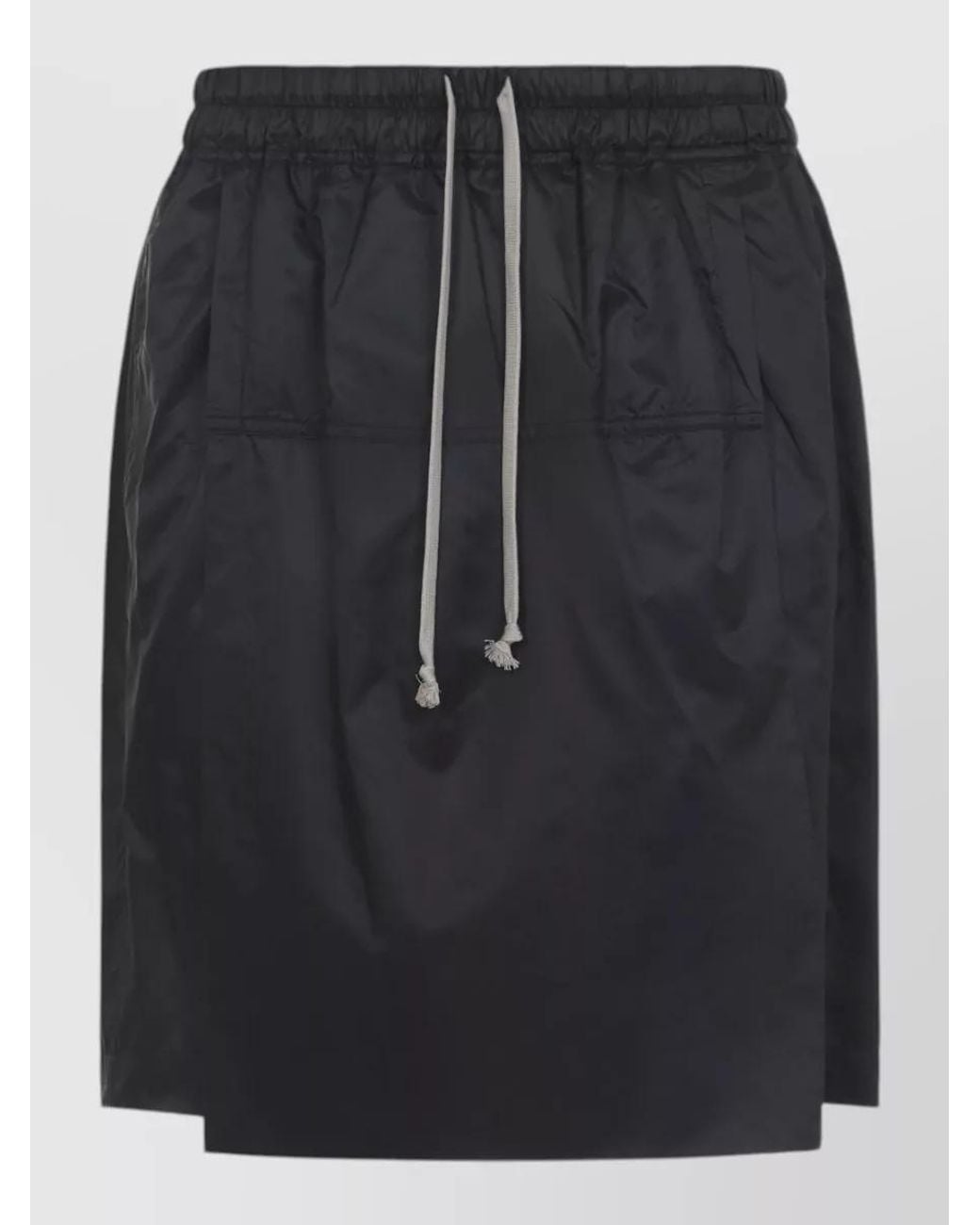 Moncler Black Polyester Knee-Length Kilt Shorts for men