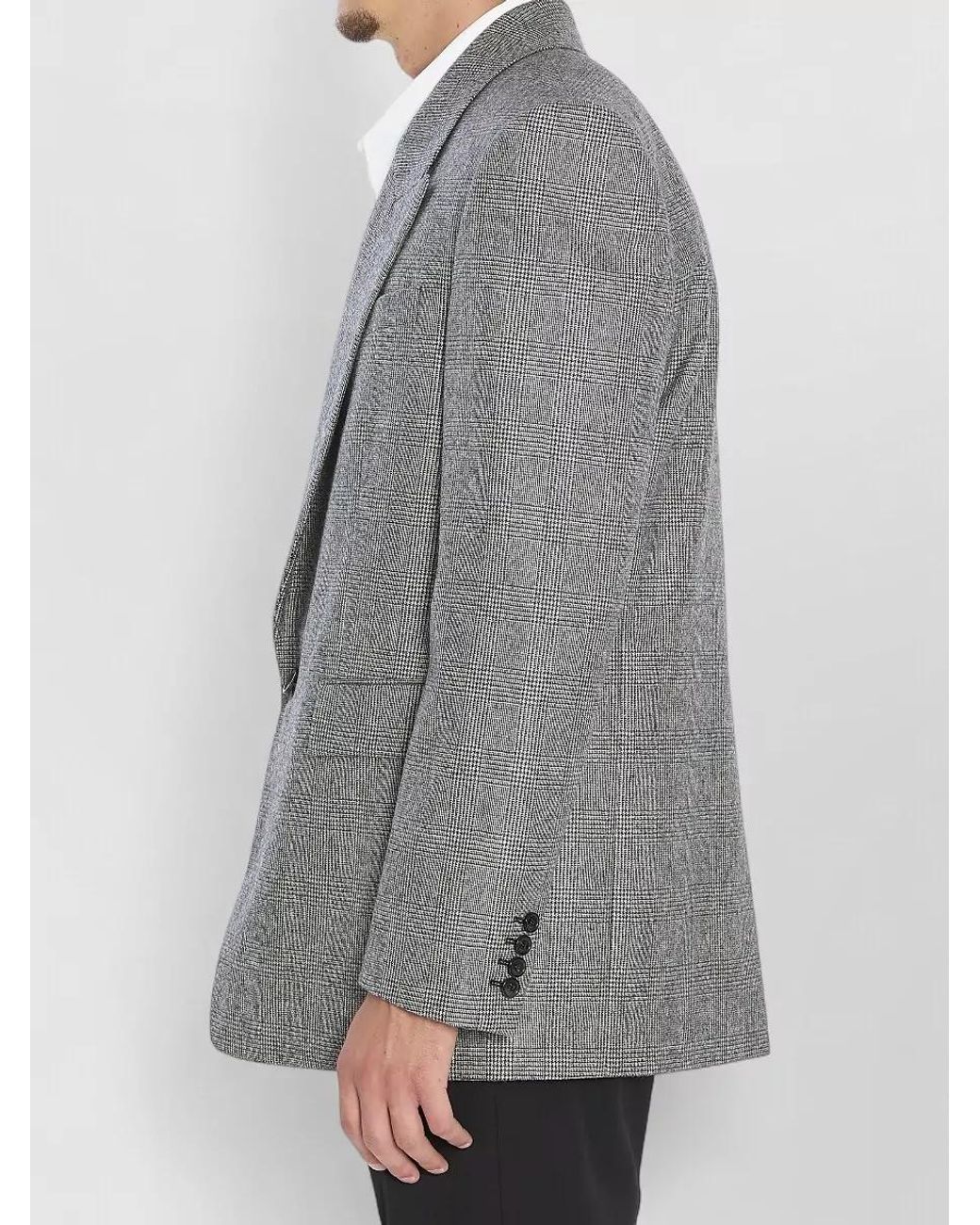 Saint Laurent Gray Wool Flannel Jacket for men
