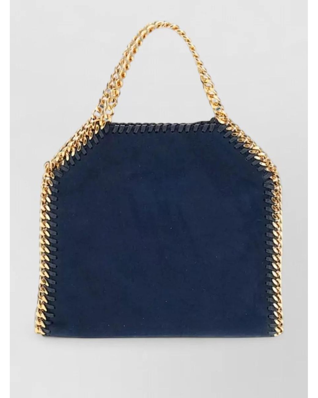 Stella McCartney Blue Falabella Tiny Alter Suede Cross-Body Bag