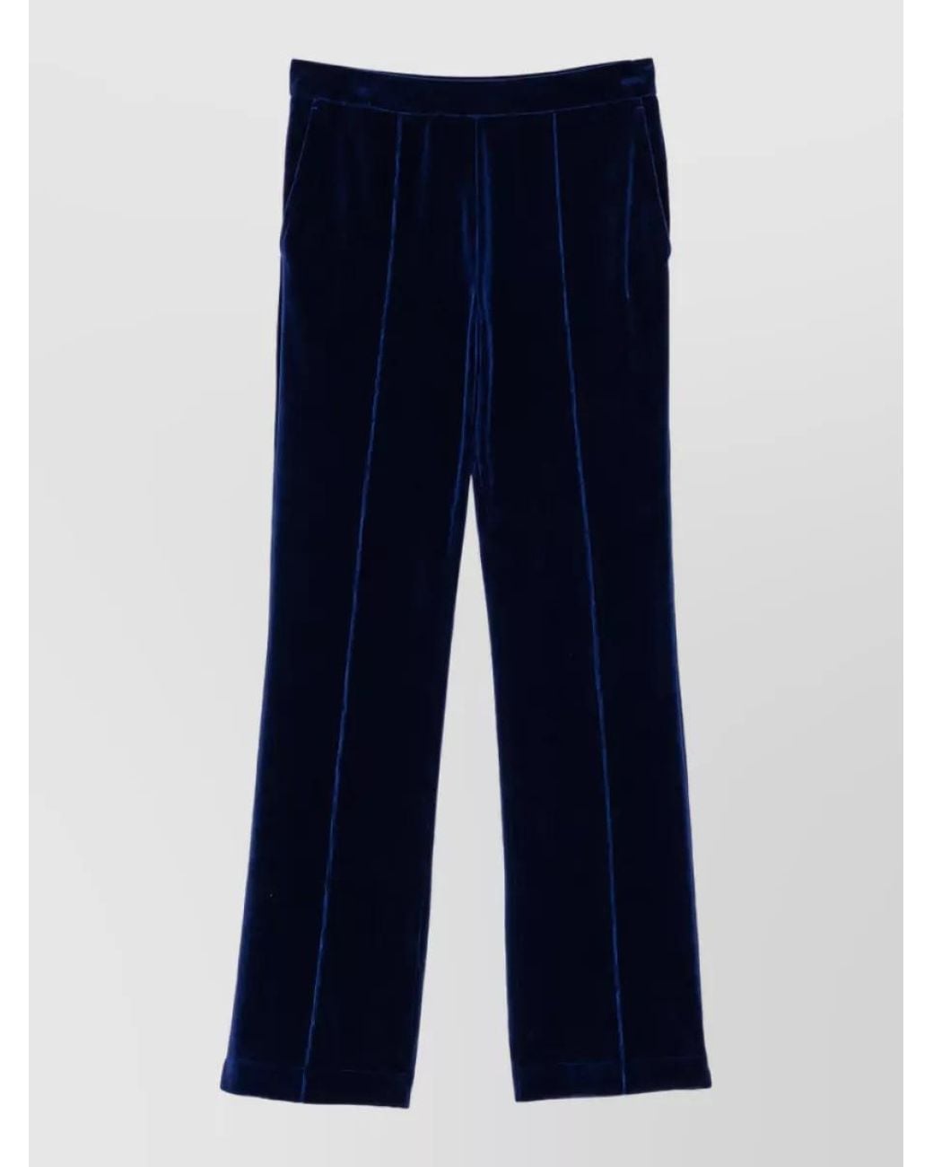 Tom Ford Blue Velour Flared Joggers