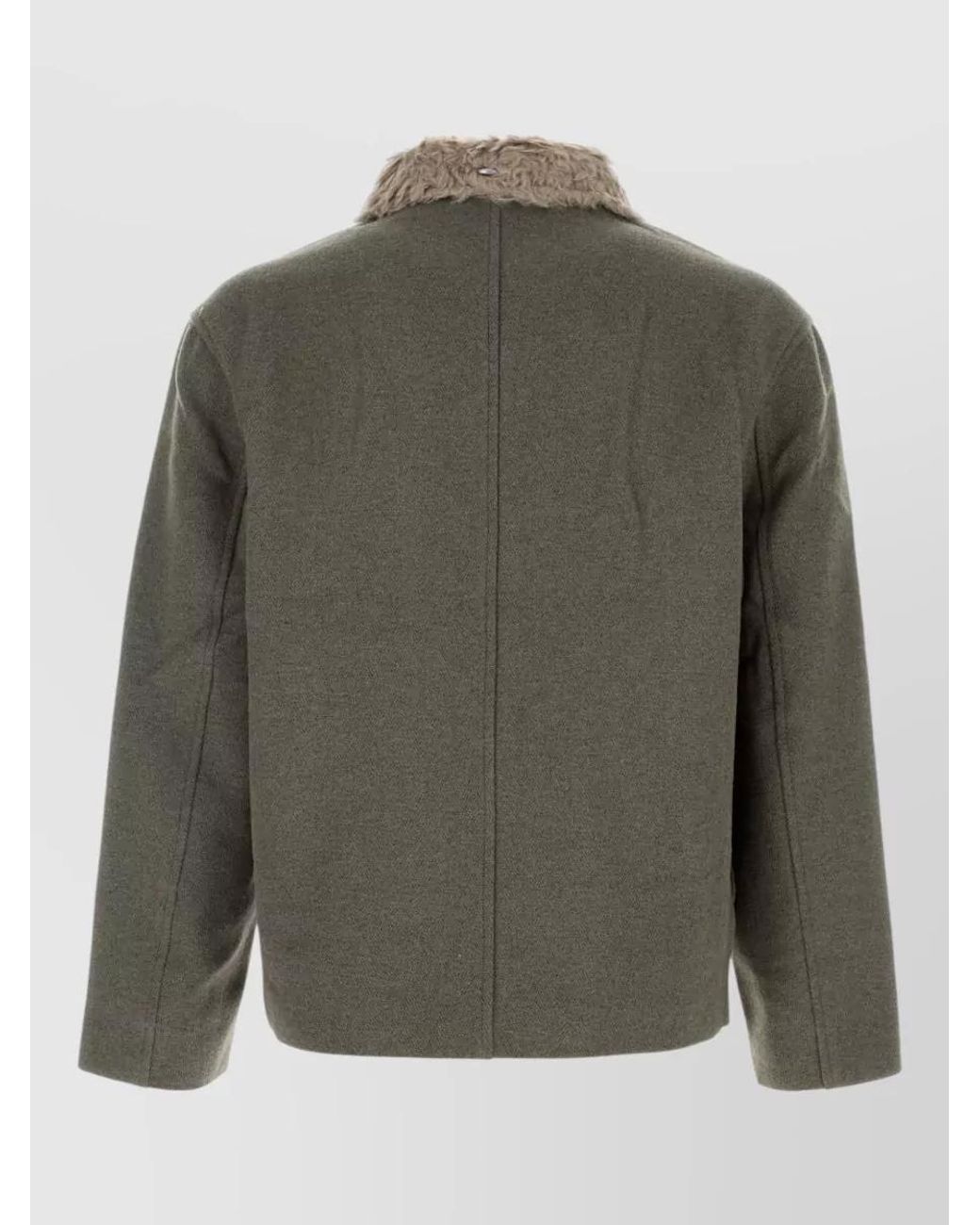 Our Legacy Green Wool Blend Single Breasted Coat for men