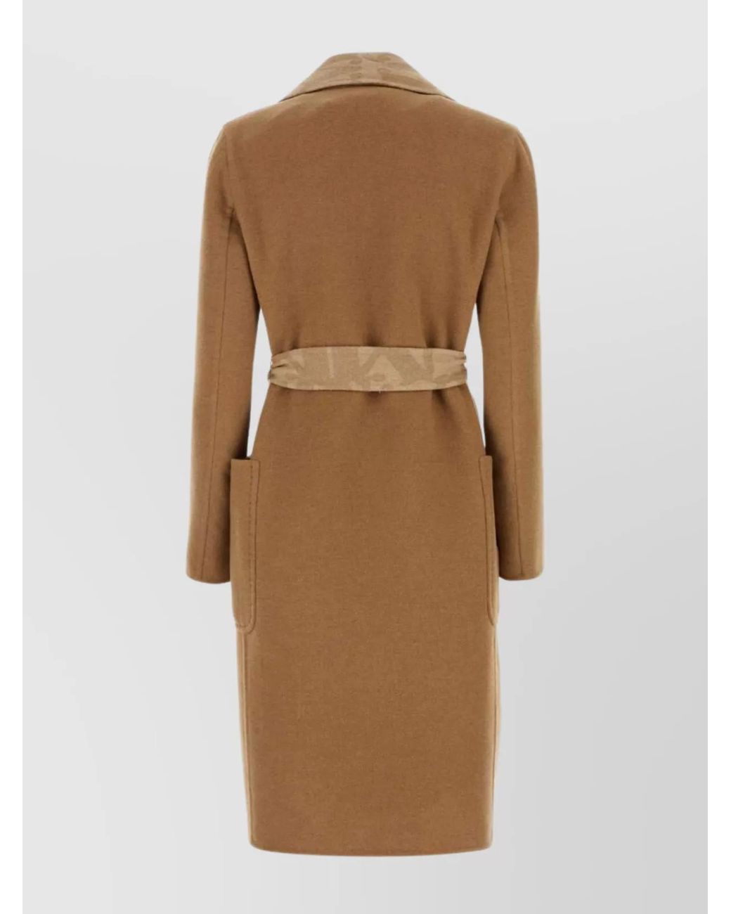 Max Mara Natural Biscuit Camel Abito Coat