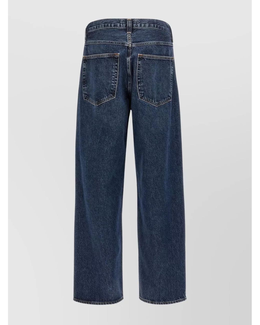 Agolde Blue Denim Wide-Leg Jeans for men