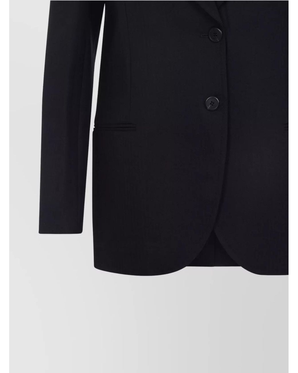 Prada Blue Virgin Wool Single-Breasted Blazer