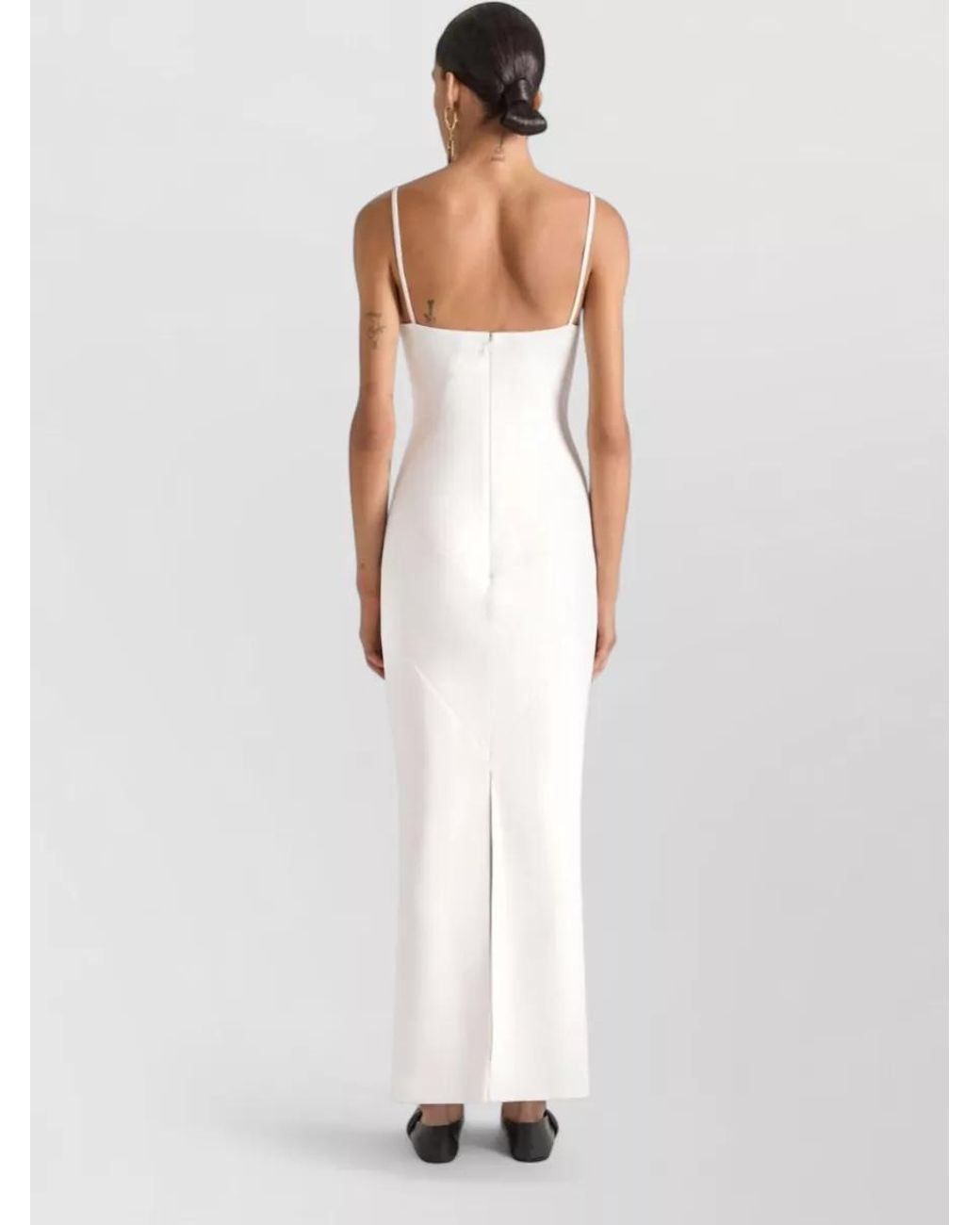 Givenchy White Crepe Cady Maxi Dress