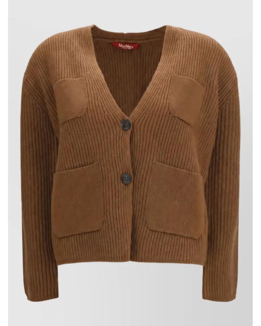 Max Mara Brown Wool Fitted Jacket