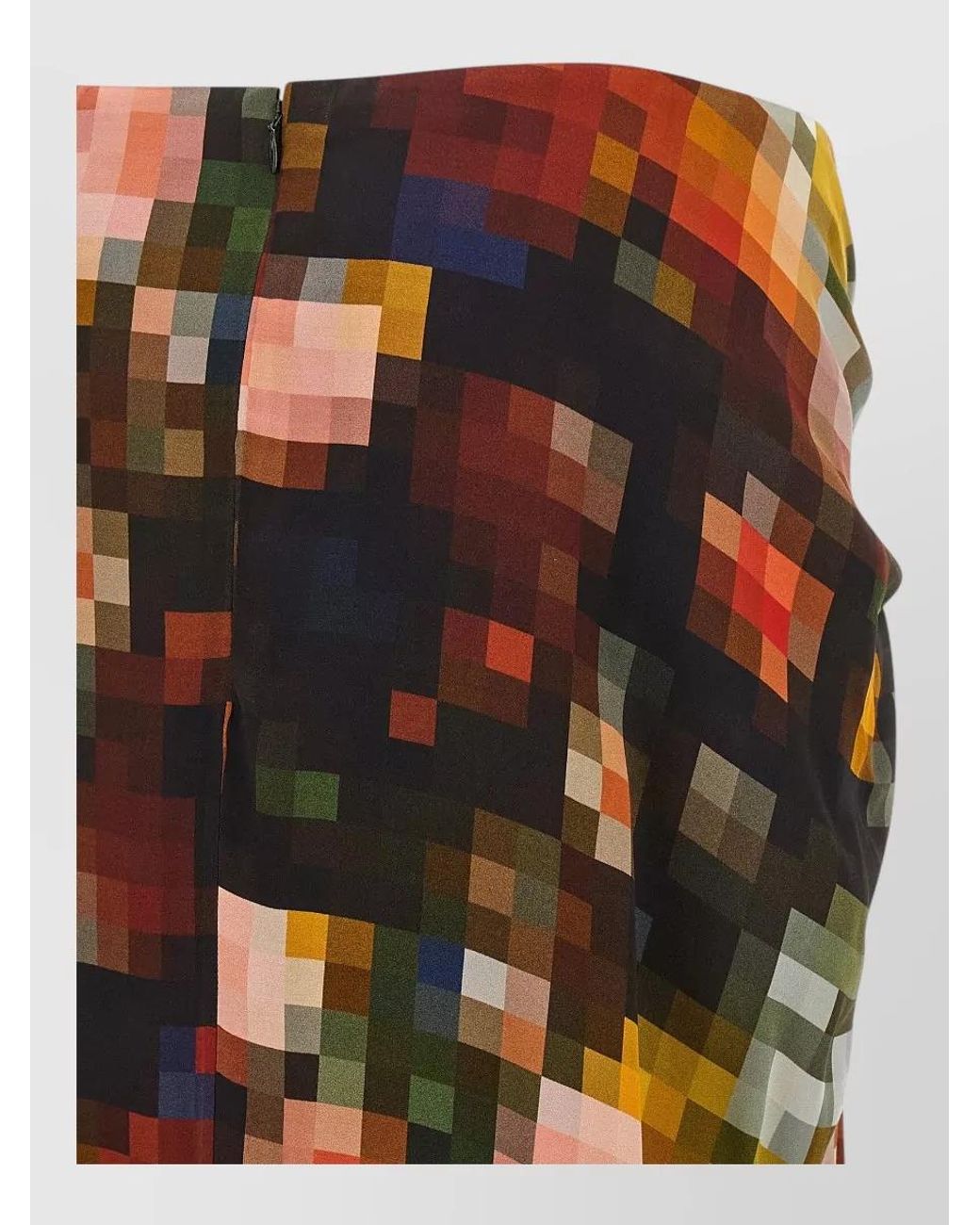 Dries Van Noten Multicolor Hemp Draped Asymmetric Maxi Skirt