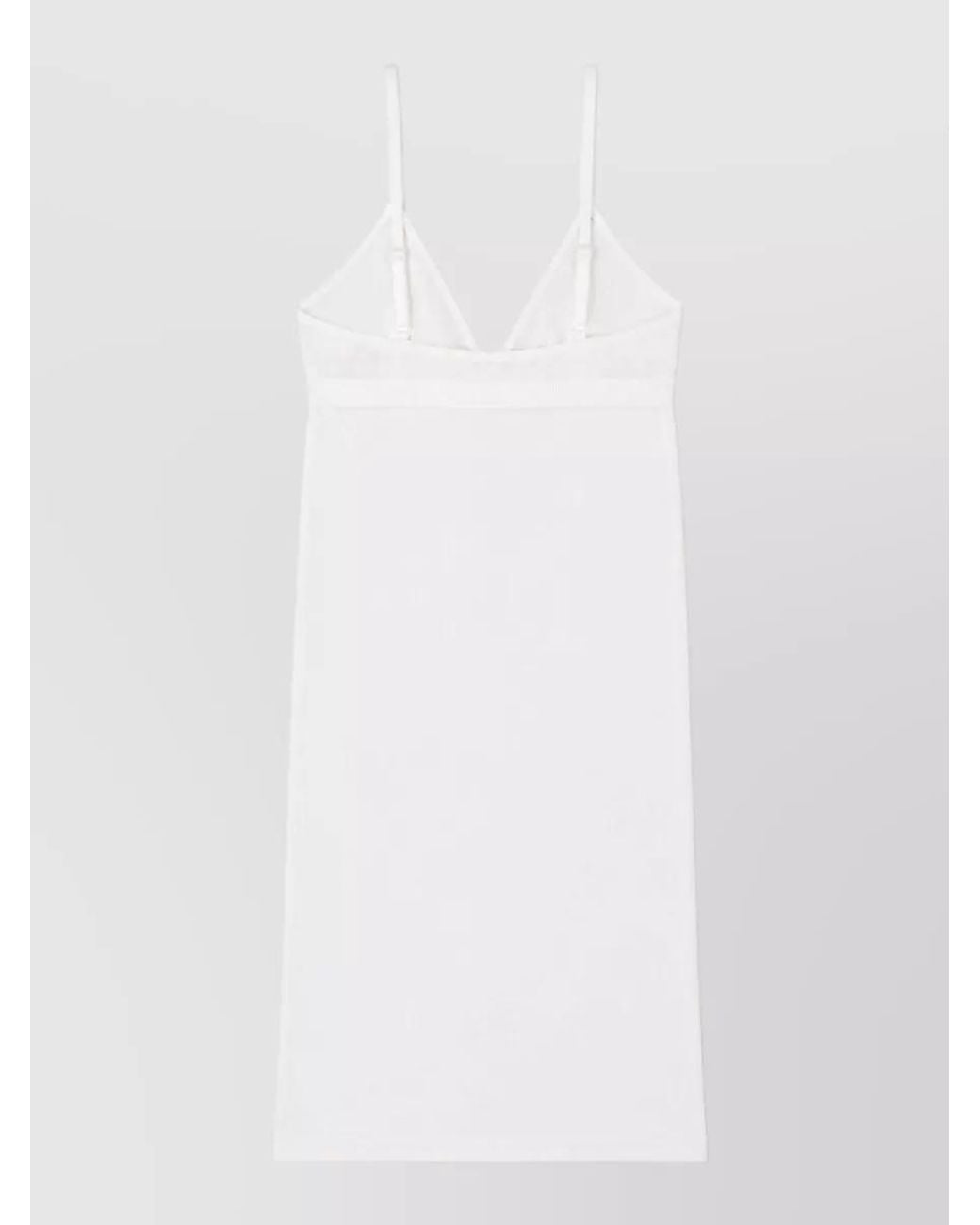 MM6 by Maison Margiela White Sleeveless Midi Dress