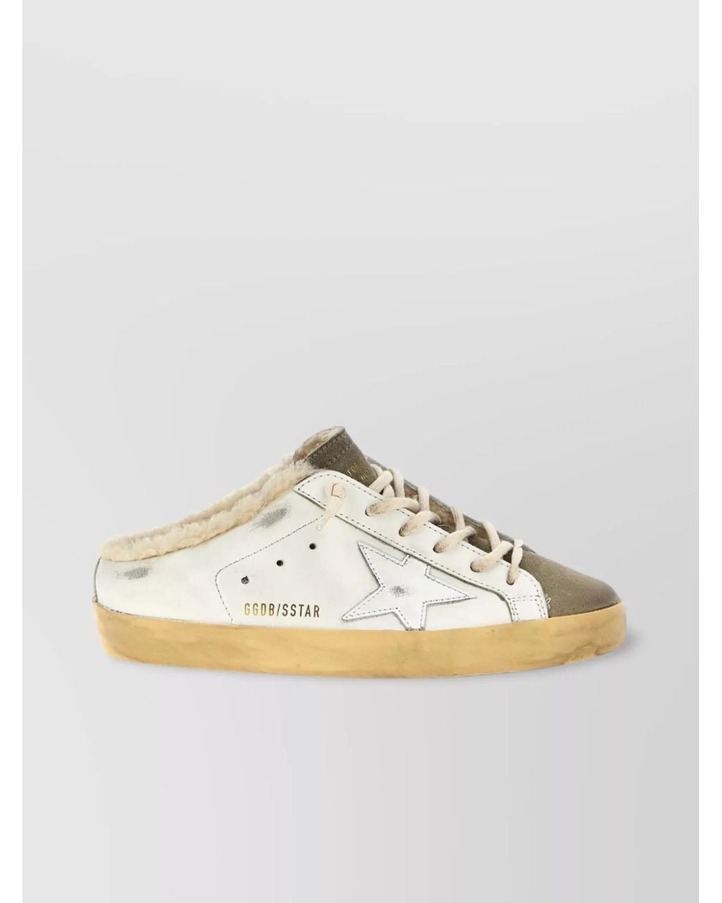Golden Goose Deluxe Brand Metallic Leather Superstar Sabots
