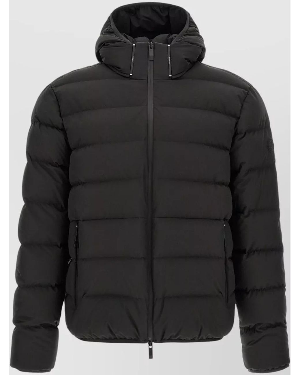 Moncler Black Down Hooded Puffer Jacket for men