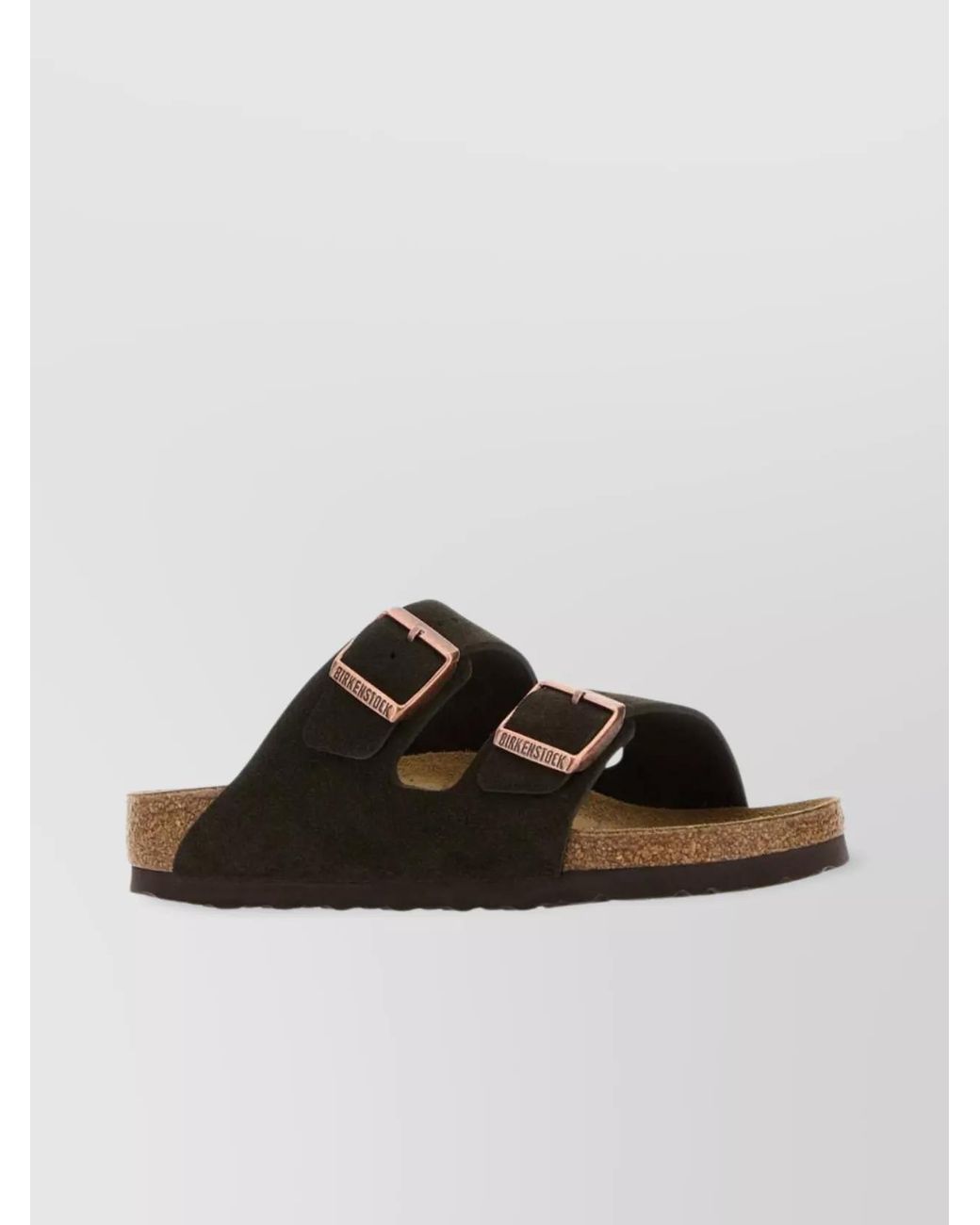 Birkenstock Black Suede Leather Arizona Slides