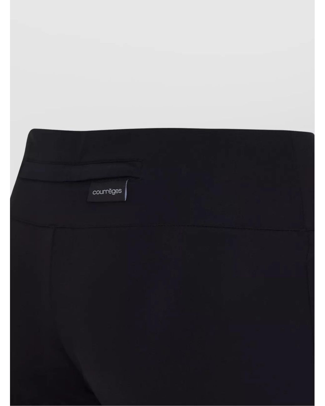 Courreges Blue Low-Rise Flared Trousers