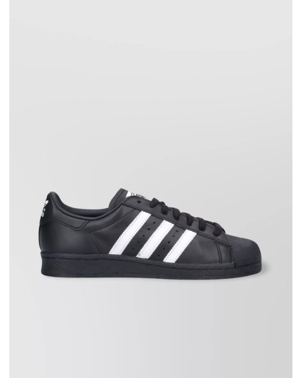 Adidas Blue Leather Low-Top Sneakers for men