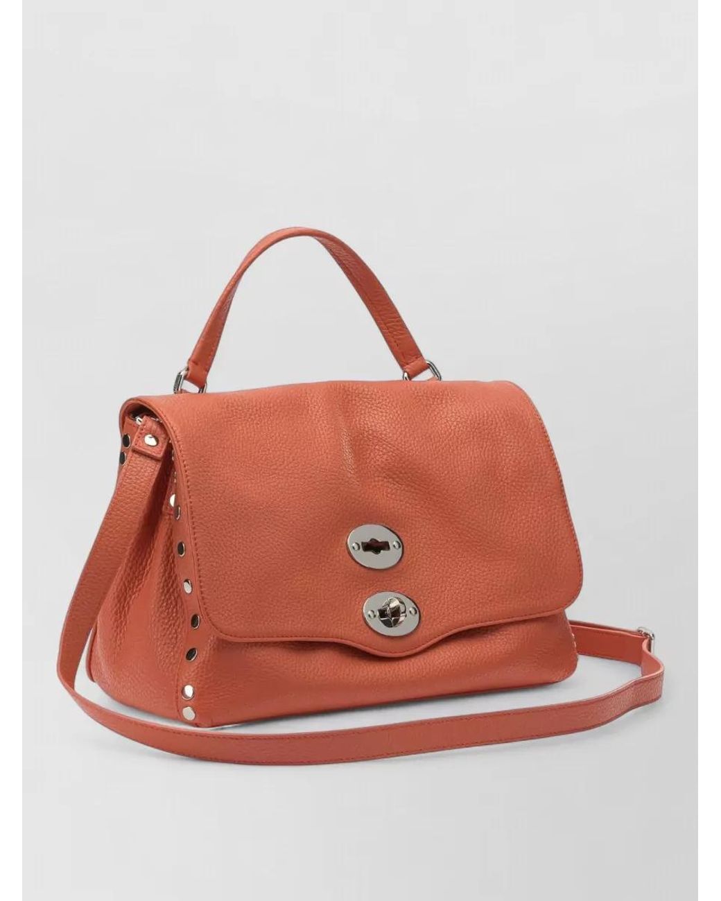 Zanellato Orange Leather Shoulder Bag