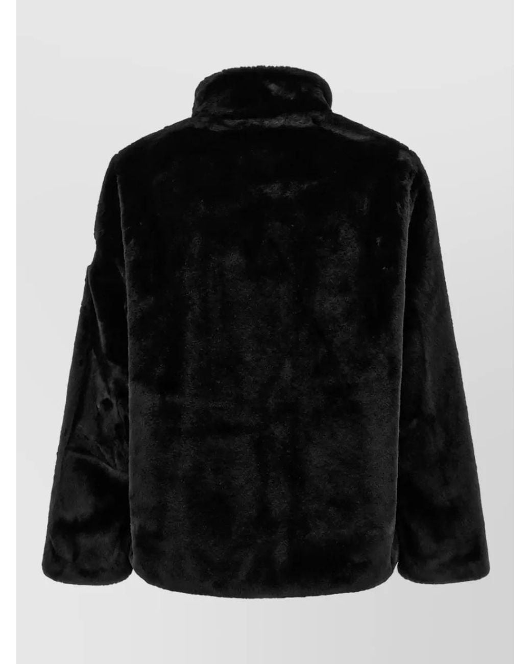 Tatras Black Faux Fur Regular-Fit Padded Coat for men