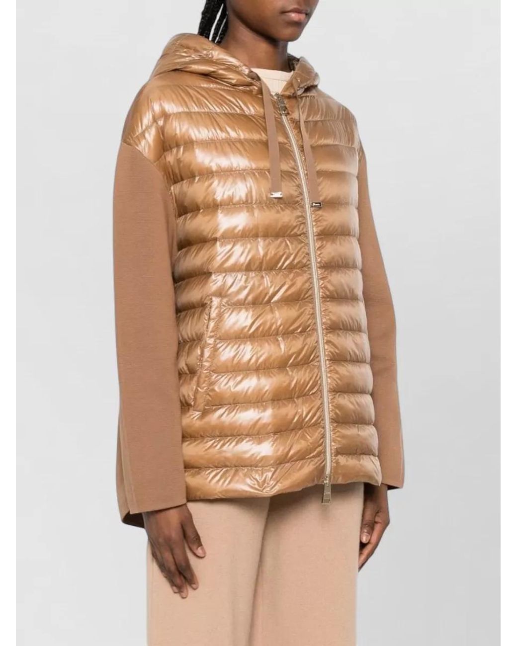 Herno Natural Down Hooded Puffer Jacket