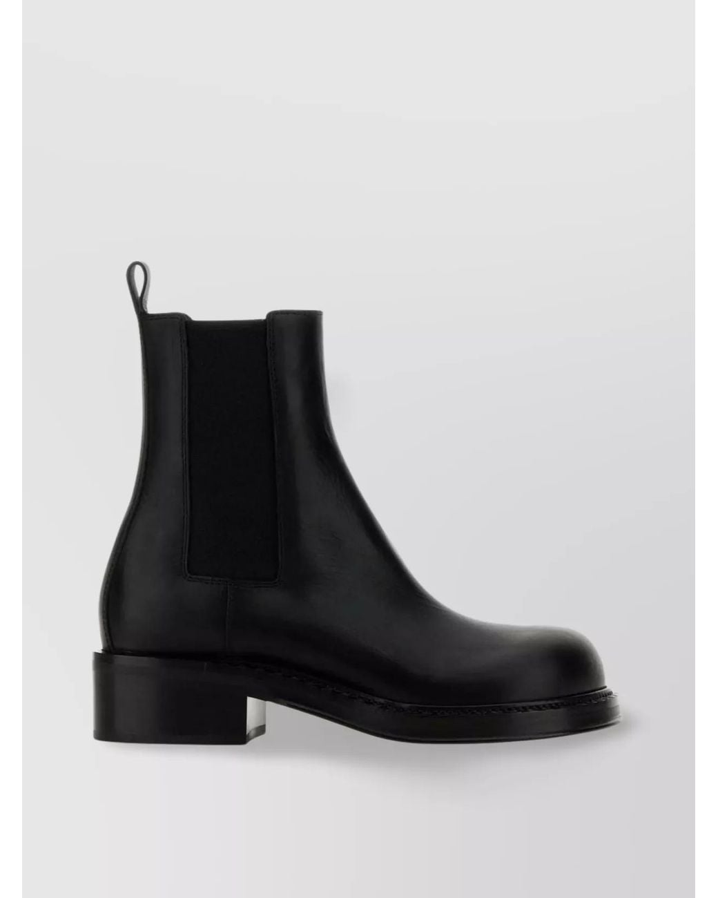 Bottega Veneta Black Leather Cliff Ankle Boots