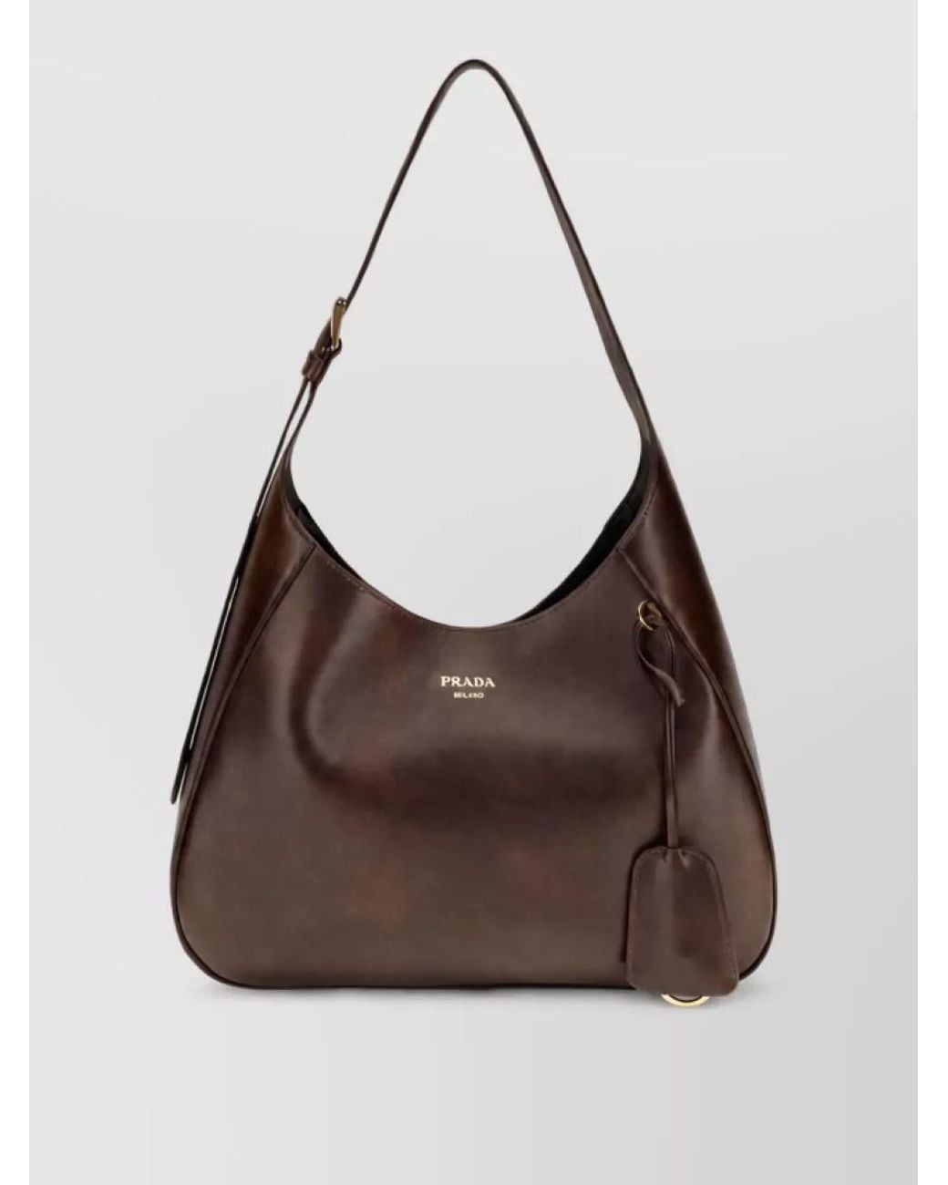 Prada Brown Medium Leather Tote Bag