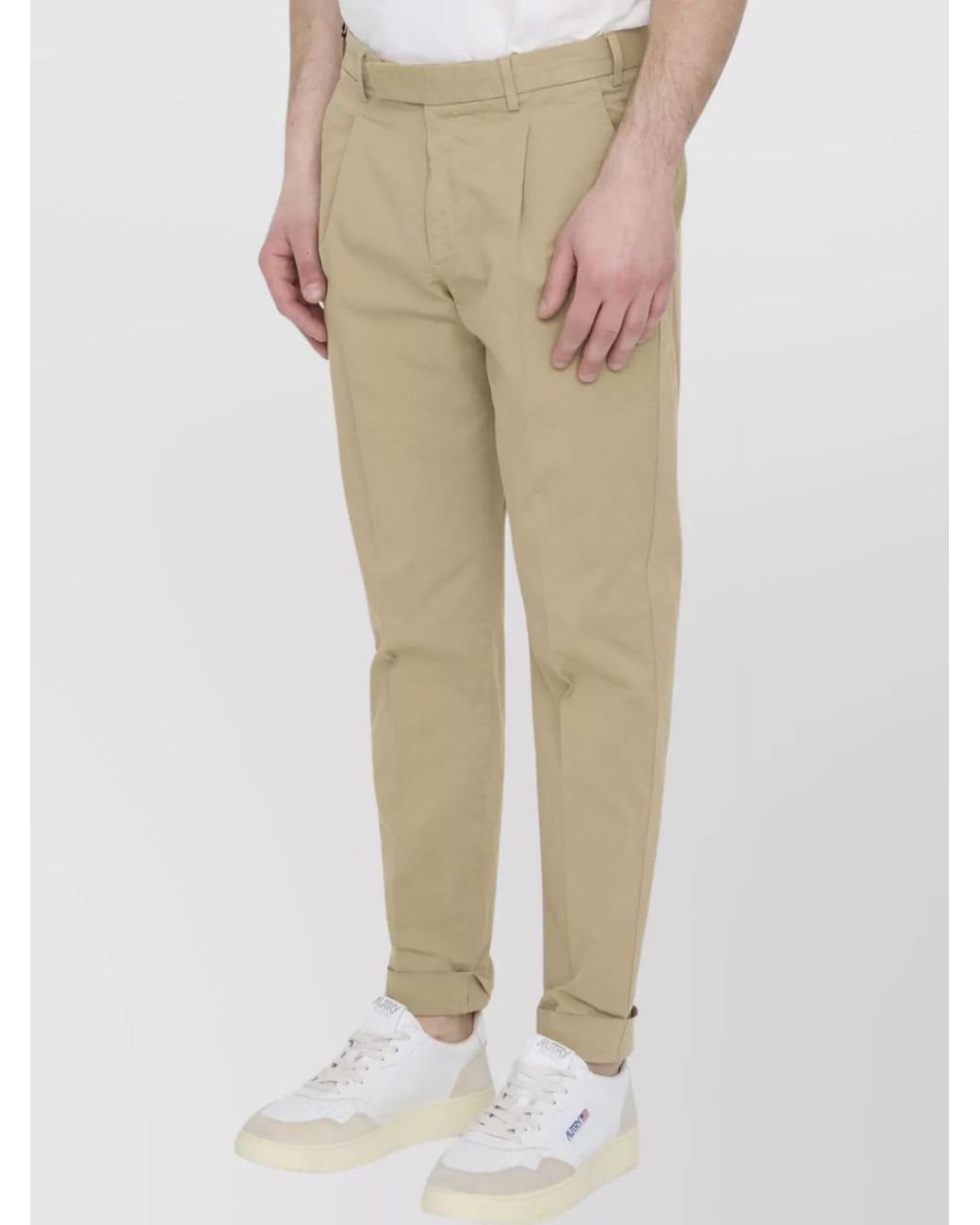 PT Torino Natural Cotton Straight-Leg Trousers for men