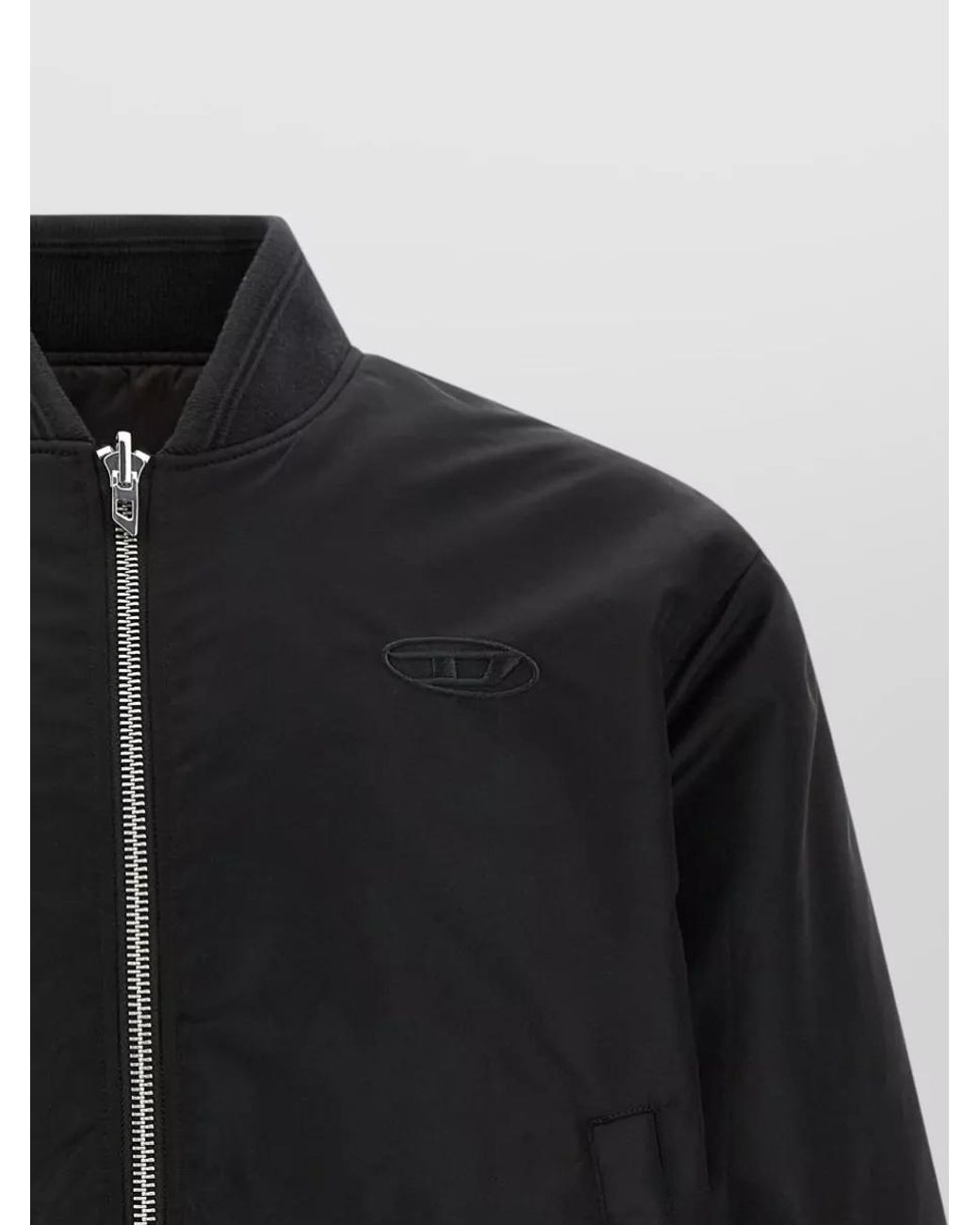 DIESEL Gray Reversible Padded Bomber Jacket for men