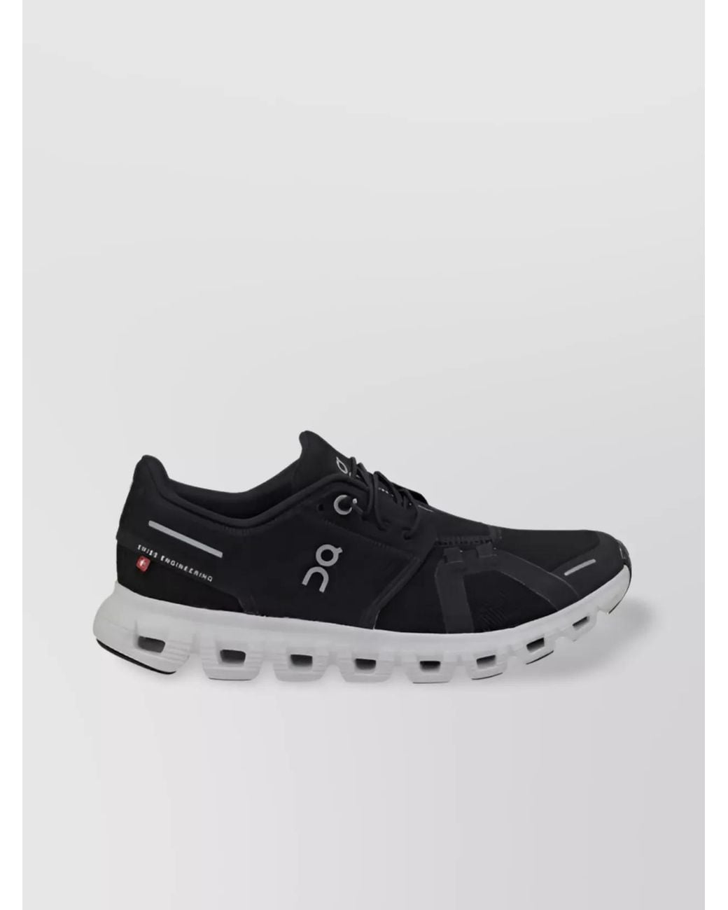 On Shoes Black Technical Fabric Cloud 6 Low-Top Sneakers