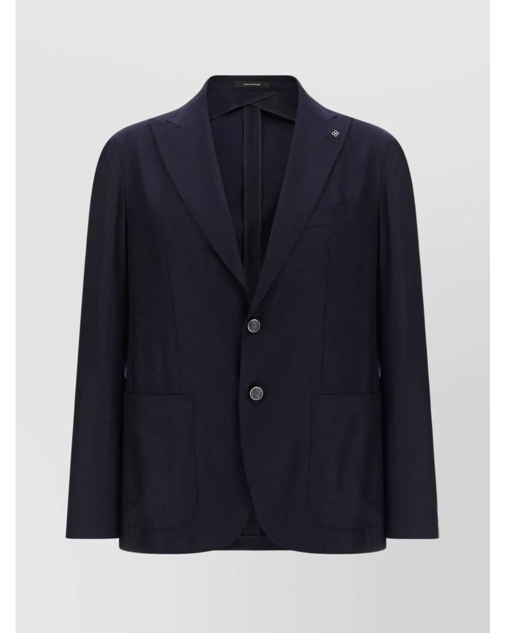 Tagliatore Blue Silk Blazer for men