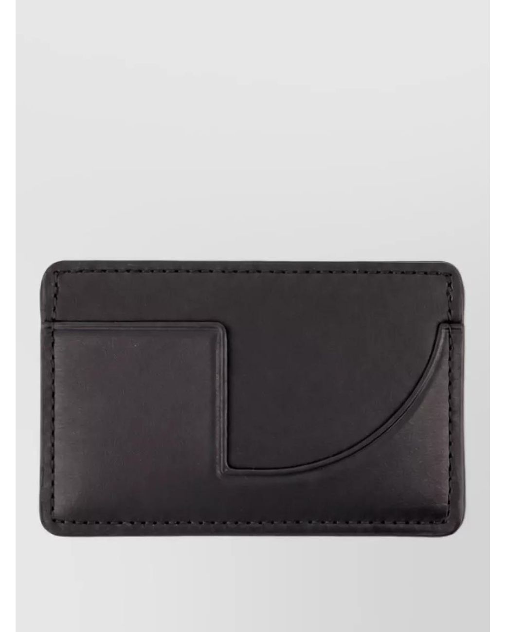 Patou Black Leather Card Holder