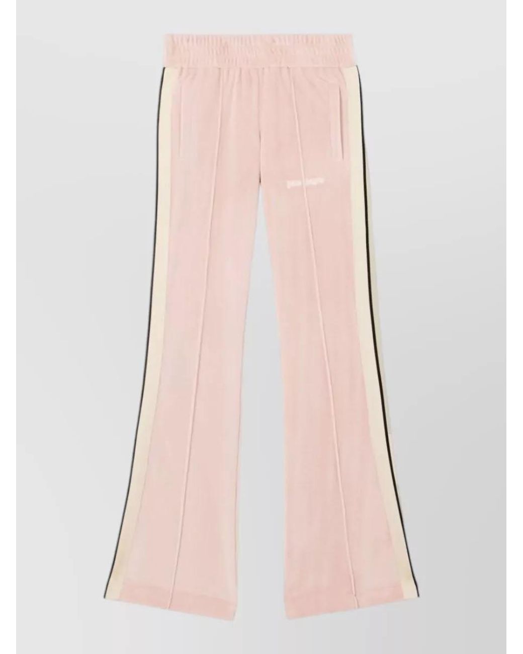 Palm Angels Pink Chenille Flared Track Pants