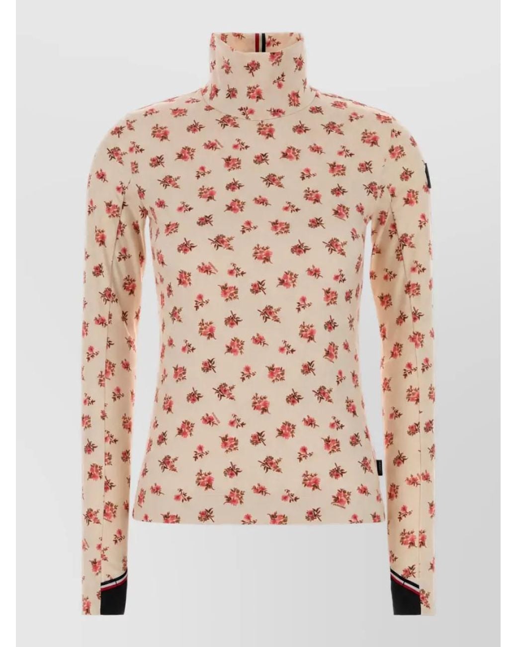 Moncler Pink Printed Stretch T-Shirt