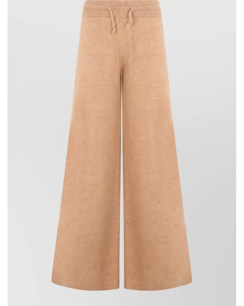 Autry Natural Cashmere Wool High-Rise Wide-Leg Joggers