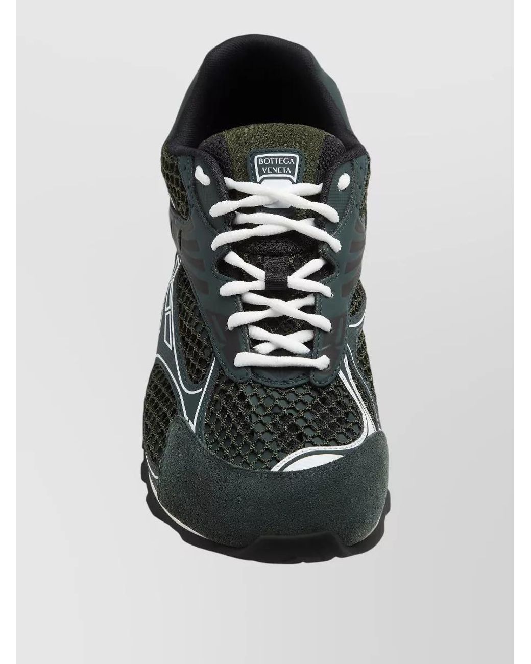 Bottega Veneta Black Leather Orbit Low-Top Sneakers for men