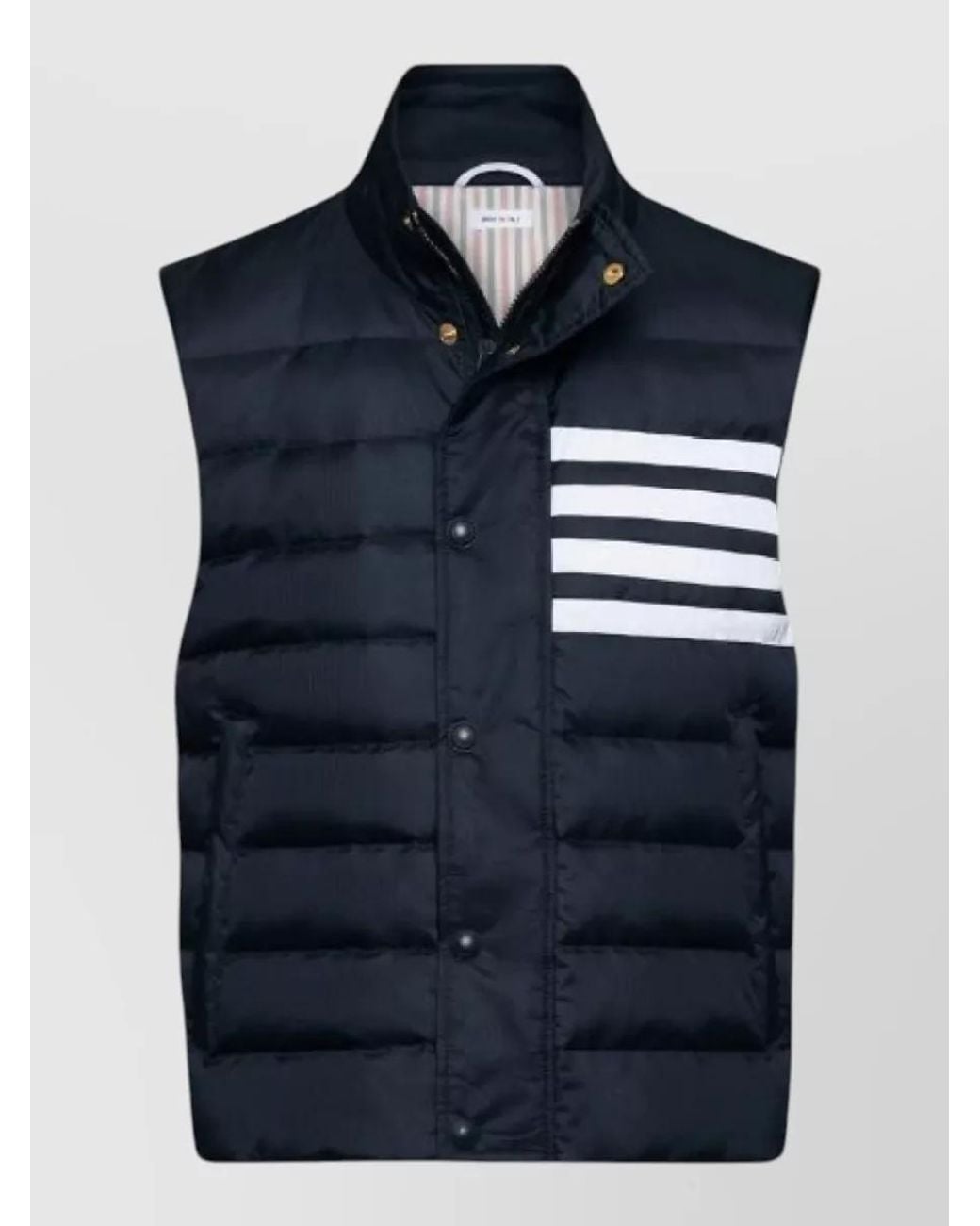 Thom Browne Blue Down Puffer Vest for men