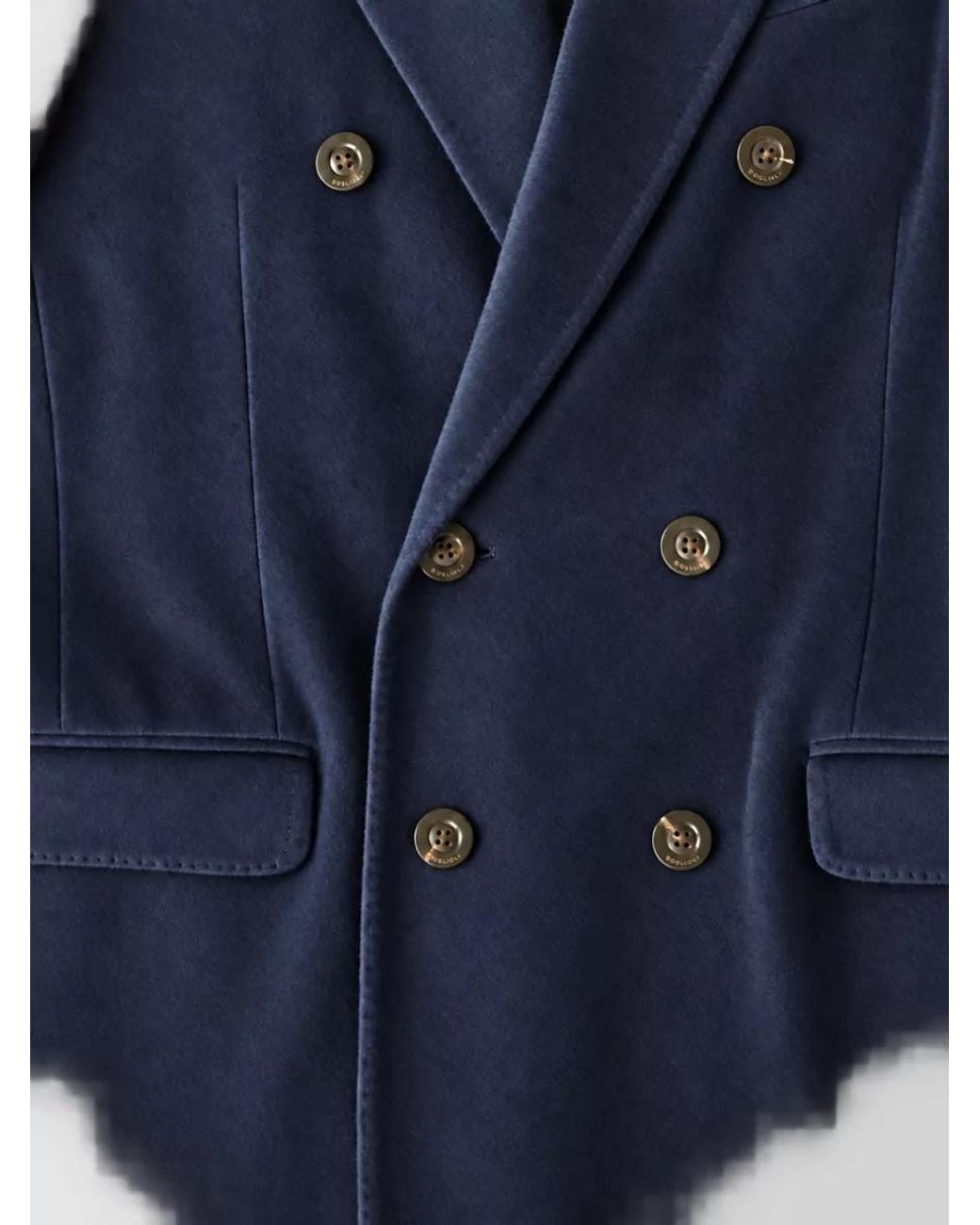 Boglioli Blue Virgin Wool Blazer for men