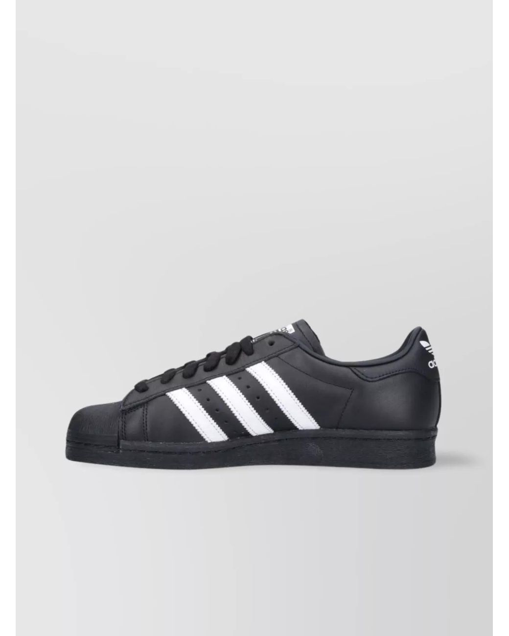 Adidas Blue Leather Low-Top Sneakers for men