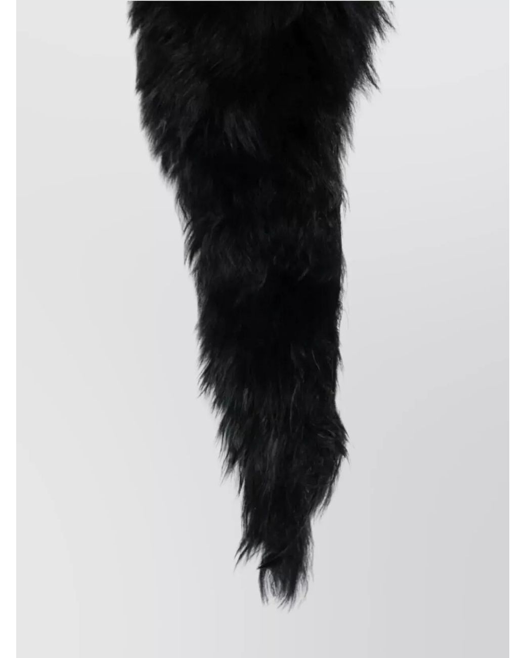SAPIO Black Alpaca Fur Scarf