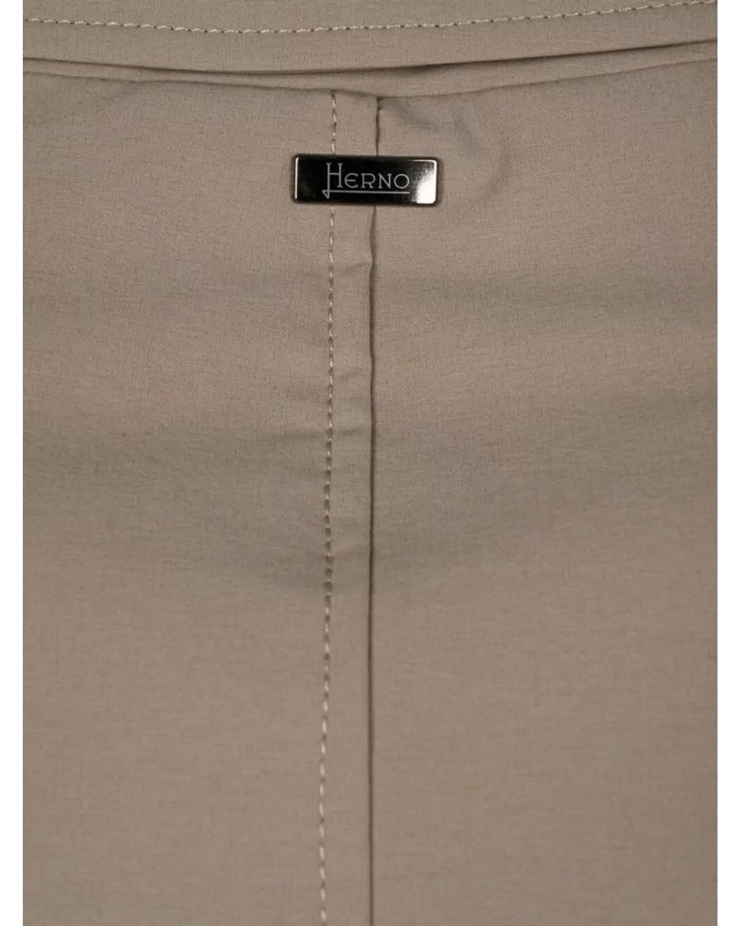 Herno Natural Single-Breasted Coat for men