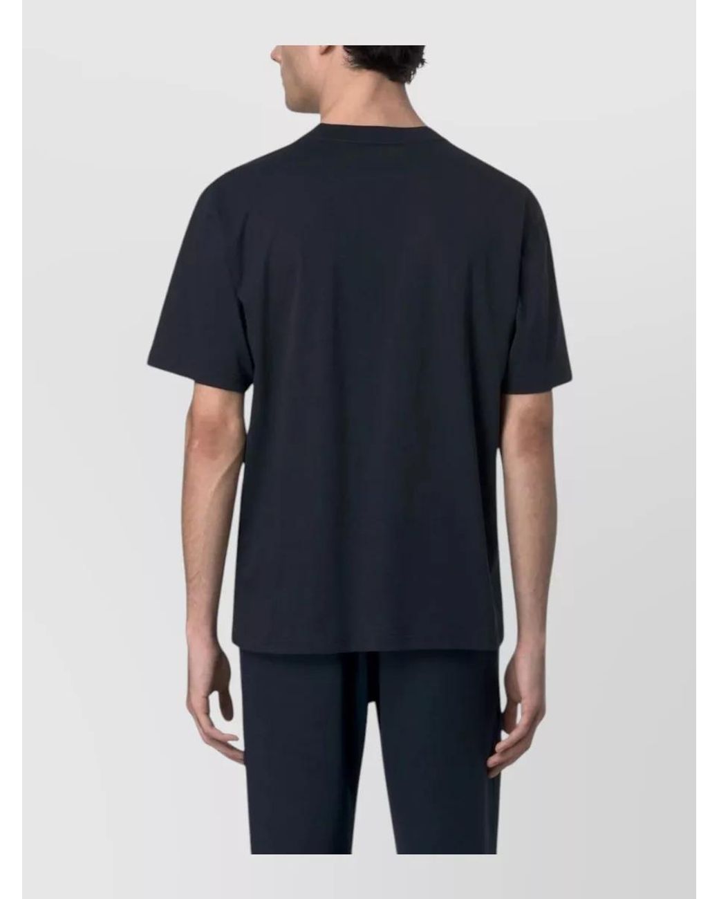 K-Way Blue Cotton Loose-Fit T-Shirt for men