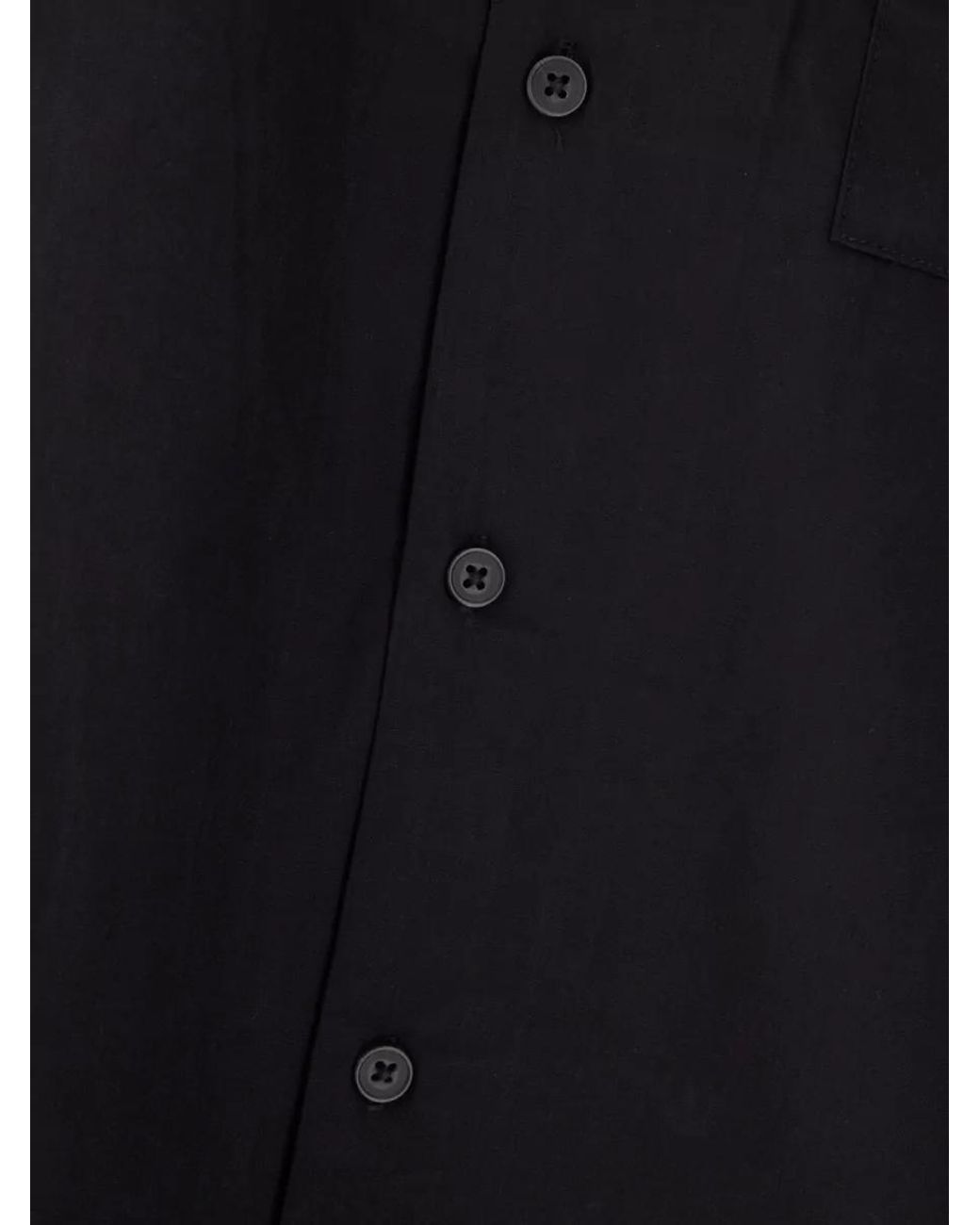 Entire studios Black Cotton Short-Sleeve Shirt for men